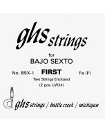GHS BSX1 Bajo Sexto Single Loop End String - Fa (F)