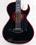 E.Pasaye Bajo Quinto S1 Spruce Single Cutaway Black with SKB Hard Case and Pick-up