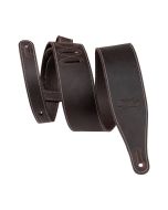 Levy's 2.5 inch Like Butter Series Guitar Strap - Dark Brown