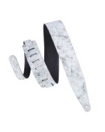 Levy's 2.5 inch Distressed Leather Series Guitar Strap - White