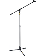 Hercules MS631B Plus Tripod Microphone Stand w/Boom & Mic Clip & EZ Grip Height Adjustment