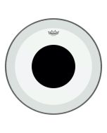 Remo P3-1322-10 Powerstroke P3 Clear Black Dot Bass Drumhead - Top Black Dot - 22 inch