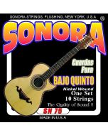 Sonora Bajo Quinto Set - Nickel Plated - Loop End