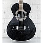 Sevillano Bajo Quinto Full Body with Hard Case and Sound Hole Pickup - Black Metallic - Left Handed
