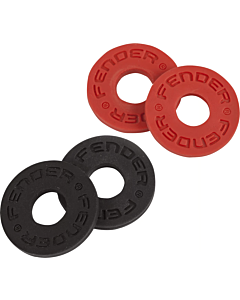 Fender Black & Red Strap Blocks - 4 pack