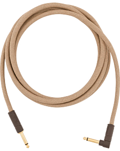 Fender Festival Series Hemp Instrument Cable - Straight to Right Angle - 10ft. to 18.6ft.