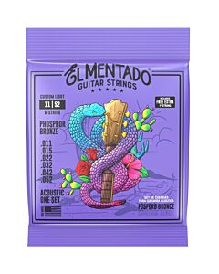 El Mentado EM-6-PB-1152 Phosphor Bronze Custom Light Acoustic Guitar Strings