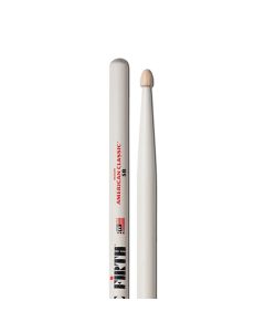 Vic Firth American Classic Wood Tip Drumsticks - 5B - White
