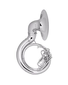 King 20KSPW Silver Plated Sousaphone in BBb with Hard Case with Wheels