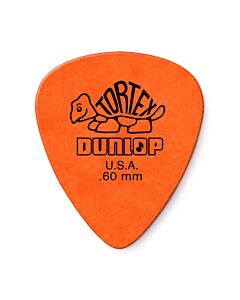 Jim Dunlop 418P60 Tortex Standard .60mm Picks - Orange - 12-Pack