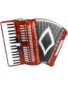 SofiaMari 34 Key and 48 Bass Piano Accordion - Red Pearl