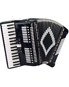 SofiaMari 34 Key and 72 Bass Piano Accordion - Black