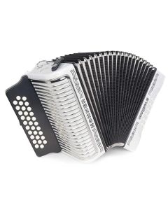 Hohner Corona II 31-Button Diatonic Accordion - White Pearl