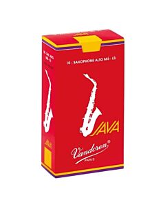 Vandoren Java Red Alto Saxophone Reeds - 10-Pack - Choose Strength