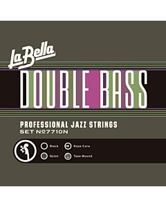 La Bella 7710N Double Bass Black Nylon Tape Wound Professional Jazz Strings