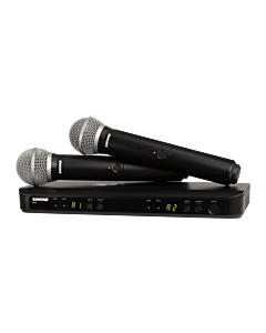 Shure BLX288/PG58 Dual Vocal Wireless System with Two PG58 Handheld Microphones