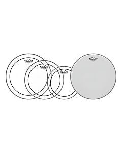 Remo PP-0110-PS Pinstripe 4-Piece ProPack - 10/12/14 inch + Free 14 inch BA-Coated