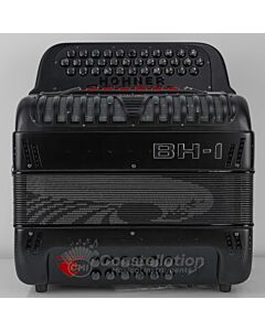 Hohner Anacleto BH1 Black Hawk Two Tone Compact Button Accordion - FA/MI