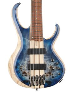 Ibanez Standard BTB845 - 5 String Electric Bass Guitar - Cerulean Blue Burst Low Gloss