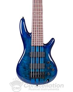 Ibanez Adam Nitti ANB306 - 6 String Electric Bass Guitar - Blue