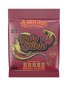 El Mentado Nickel Plated Premium Bajo Quinto Strings - Ball End