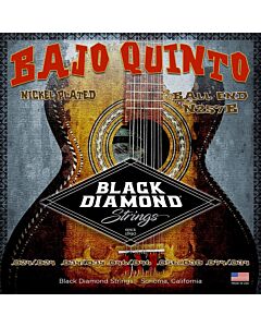 Black Diamond Nickel Plated Ball End Bajo Quinto Strings
