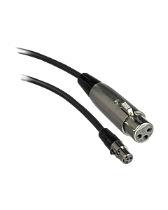 Shure WA310 Female XLR Microphone Cable to TA4F for Bodypack
