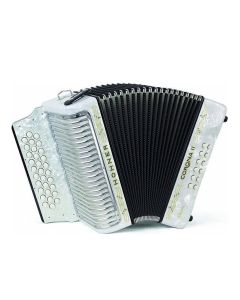 Hohner Corona II Classic 31-Button Diatonic Accordion - Pearl White