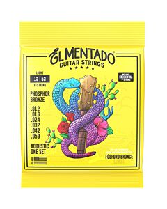 El Mentado EM-6-PB-1253 Phosphor Bronze Light Acoustic Guitar Strings