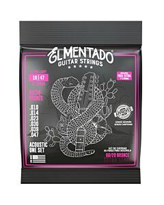 El Mentado EM-12-8020-1047 80/20 Bronze Extra Light 12-String Acoustic Guitar Strings (Pairs)