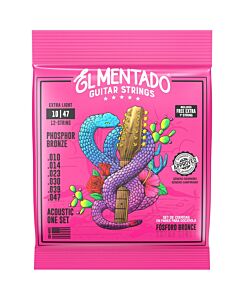 El Mentado EM-12-PB-1047 Phosphor Bronze Extra Light 12-String Acoustic Guitar Strings (Pairs)