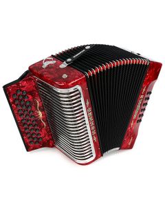 Hohner Corona II Xtreme 34-Button Accordion - Red Pearl