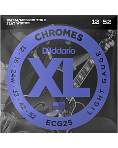 D'Addario ECG25 12-52 Chromes Light Electric Guitar Strings