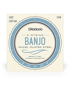 D'Addario EJ60 Banjo Nickel-Plated Steel 5-String Set