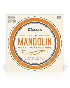 D'Addario EJ67 Mandolin Nickel-Plated Steel 8-String Set