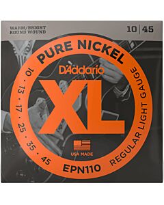 D'Addario EPN110 Super Light Pure Nickel Electric Guitar Strings
