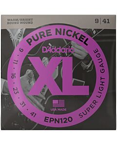 D'Addario EPN120 Super Light Pure Nickel Electric Guitar Strings
