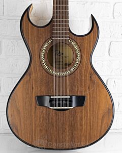 Del Rio Bajo Quinto with Sound Hole Pickup and Gator Case - Double Cutaway - Natural Satin Finish