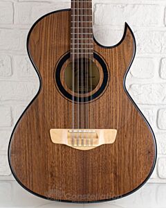 Del Rio Bajo Quinto with Sound Hole Pickup and SKB Case - Single Cutaway - Natural Satin Finish