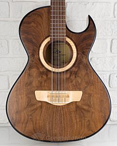 Del Rio Bajo Quinto with Sound Hole Pickup and SKB Case - Single Cutaway - Natural Gloss Finish