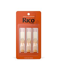 D'Addario Rico Tenor Saxophone Reeds - 3-Pack - Choose Strength