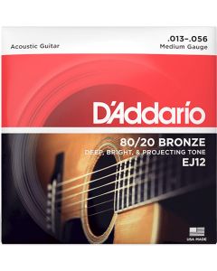 D'Addario EJ12 80/20 Bronze Medium Acoustic Guitar Strings