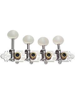 Golden Gate FM-5 F-Model Mandolin Tuners – 2 Planks (4+4) – Nickel