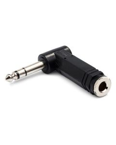 Hosa GPP-273 Right-Angle 1/4 in TRS to Same Adapter