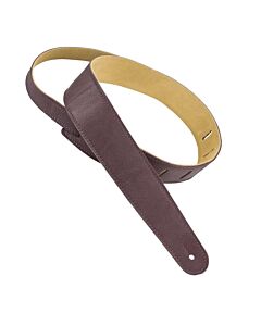 Omg Music Henry Heller Capri Leather Guitar Strap - Mahogany
