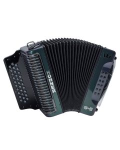 Hohner Corona C-II Green to Gold Diatonic 31-Button Accordion