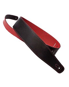 Omg Music Henry Heller Perforated Racer Guitar Strap - Black/Red