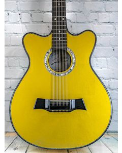 Sevillano R2 Bajo Quinto Double Cutaway with EMG Pick-up and SKB Case - Las Vegas Gold