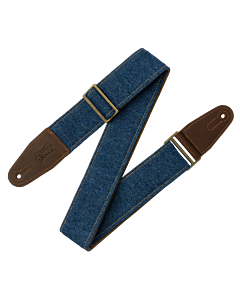 Levy's 2 inch Denim Series Guitar Strap - Blue