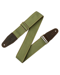 Levy's 2 inch Denim Series Guitar Strap - Green